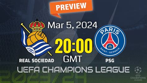 Champions League Real Sociedad Vs Paris Saint Germain Prediction