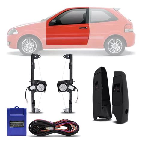 Kit Vidro Elétrico Sensorizado Palio Strada G3 2p Dianteira