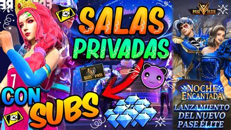 FREE FIRE En VIVOSALAS PRIVADAS MINIJUEGOS Con SUBSRegion SUR