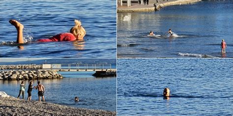 FOTO VIDEO U dalmatinskom zaleđu pao snijeg a Splićani se kupaju na