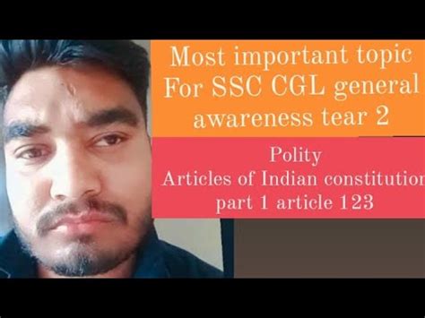 Most Important Topic For SSC CGL General Awareness Tear 2 Polity