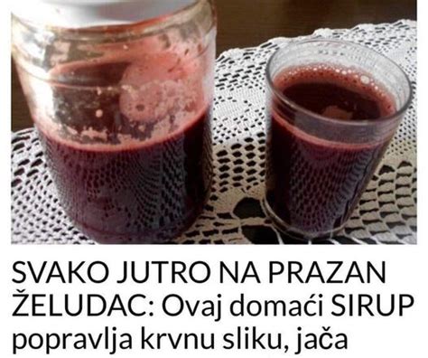 Svak Jutr Na Prazan Eludac Vaj Doma I Sirup Popravlja Krvnu Sliku