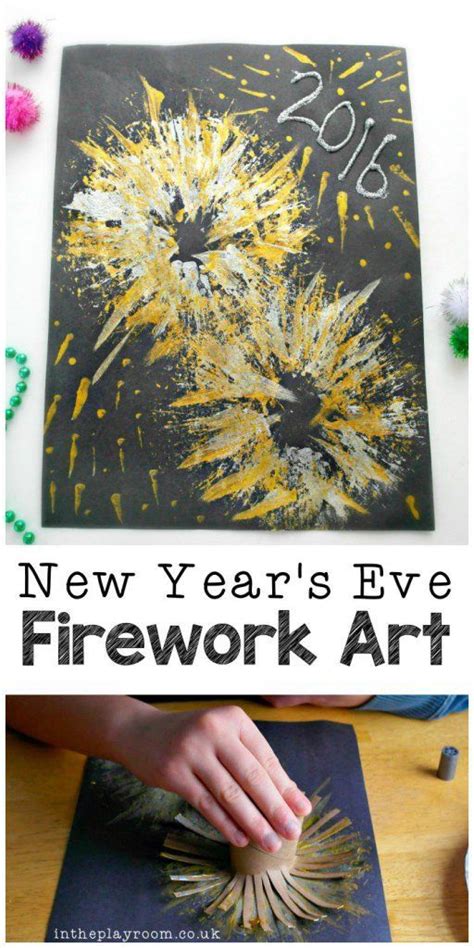 New Years Eve Fireworks Craft Fireworks Craft New Years Eve Crafts