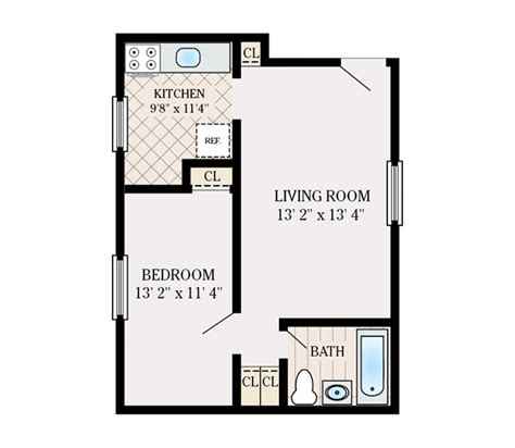 550 Sq Ft Studio Floor Plan Floorplansclick