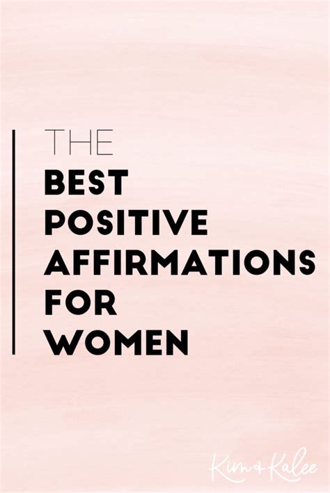 Positive Affirmations For Strong Women