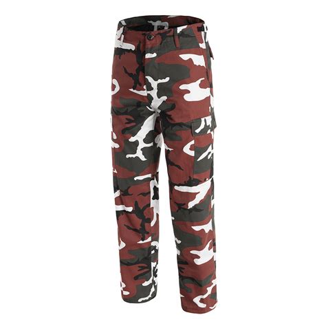 Us Ranger Field Pants Bdu Style Red Camo Red Camo Apparel Pants