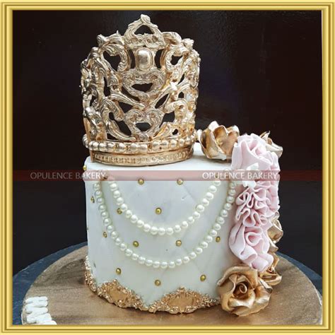 Golden Crown Theme Cake Opulence Bakery