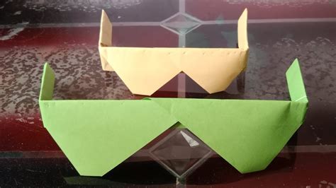 How To Make Paper Sunglasses Without Glue Paper Crafts Paper Crafts