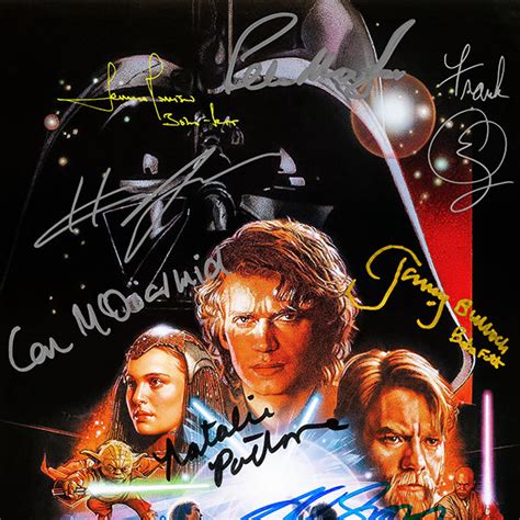 Star Wars Signed Movie Poster