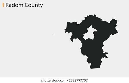 Radom County Map Vector Division Country Stock Vector (Royalty Free ...