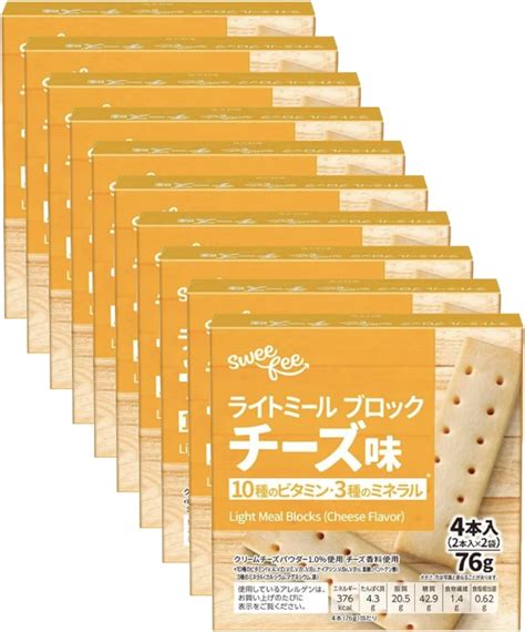 Jp ライトミールブロック プロテインバー チョコ チーズ味 スウィーフィー 1箱4本入 10箱 10箱 チーズ