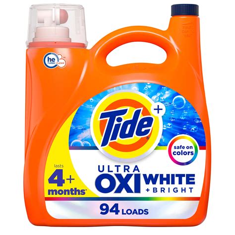 Tide Plus Ultra OXI White And Bright Liquid Laundry Detergent 94 Loads