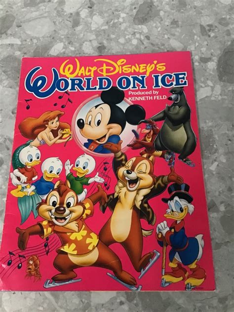 Walt Disney World On Ice Vintage 1990s 7 Different Souvenir Programmes