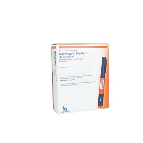 Novorapid Flexpen E Ml Iniecto Lsg I E Fertigpen X Ml