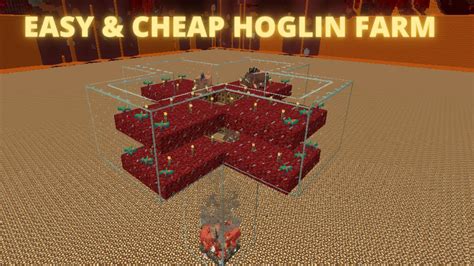 Easy Cheap Hoglin Farm Tutorial Youtube