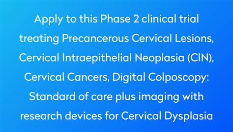 Standard Of Care Plus Imaging With Research Devices For Cervical