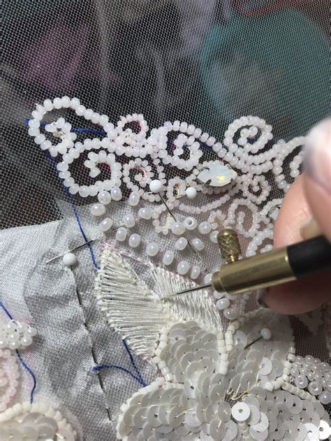 Handmade Wedding Dress Chapter 12 The Dress Meets The Embroidery — Kat