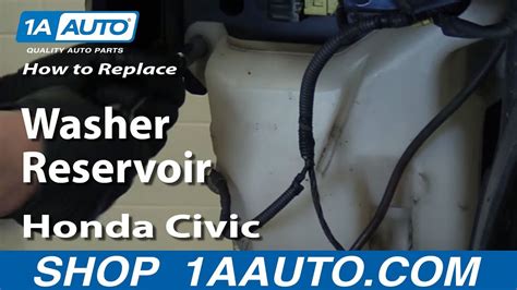 How To Replace Remove Washer Reservoir 2001 05 Honda Civic YouTube