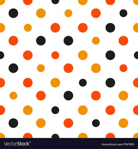 Orange polka dot white background Royalty Free Vector Image