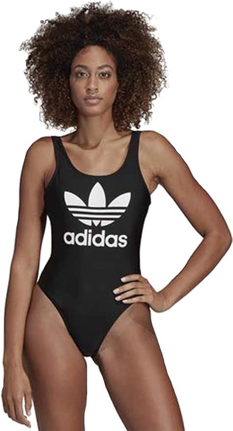 Adidas Originals Trefoil Swimsuit Black Sm At Amazon Womens Clothing Store