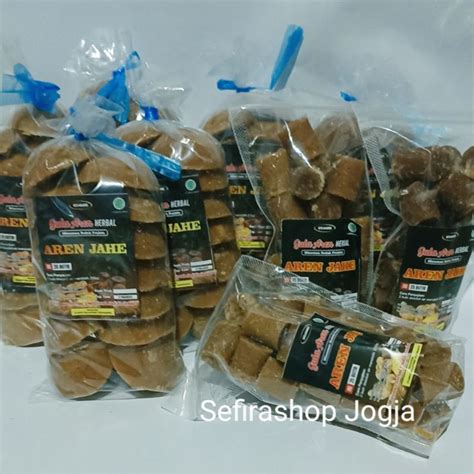 Jual GUJAHE Gula Aren Rasa Jahe Kemasan 500 Gram Pounch Isi 25 Pcs