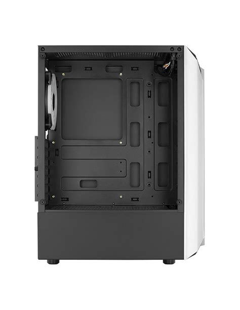 Gabinete Gamer Aerocool Bionic White Rgb Vidrio G Wt V2