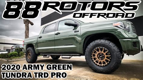 Brand New 2020 Toyota Tundra Trd Pro In Army Green Method Nv Wheels