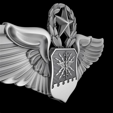 USAF Master Combat Systems Officer Wings Badge 3D Model $15 - .3ds .fbx ...