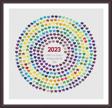 Temperature Spiral Cross Stitch Pattern PDF Temperature Cross Etsy