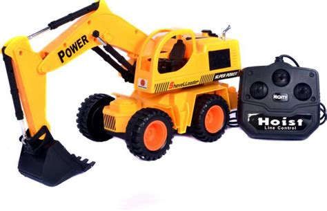 Vnex Remote Control JCB Truck with Wired Remote, Moving Parts RC Crane ...