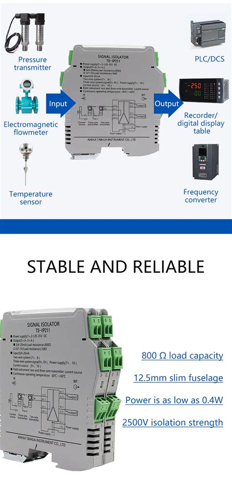 Analog Signal Isolator 1 Input 1 Output 0 10v Passive Automatic Control