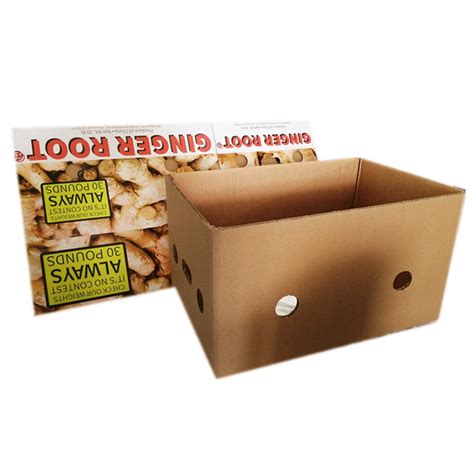 Custom Vegetable Fruit Tomato Packing Corrugated Carton Box Vegetable