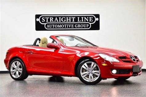 Sell used 2009 Mercedes Benz SLK 350 Convertible Red Auto in Dallas ...