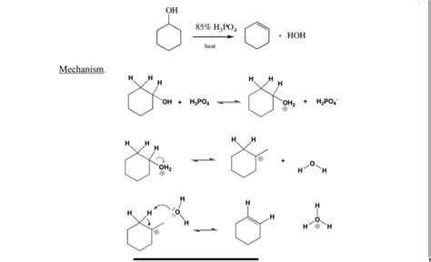 Solved 1 In The Experiment Dehydration Of Cyclohexanol Chegg