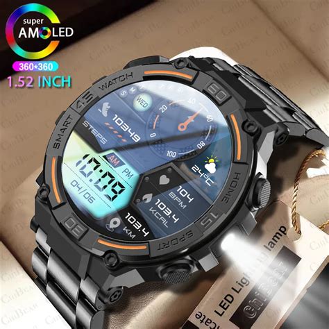 ChiBear Reloj Inteligente Con GPS Para Hombre Pulsera Deportiva Con Luz