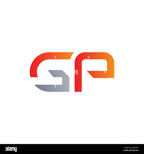 Initial GP Letter Linked Logo. GP letter Type Logo Design vector Template. Abstract Letter GP ...