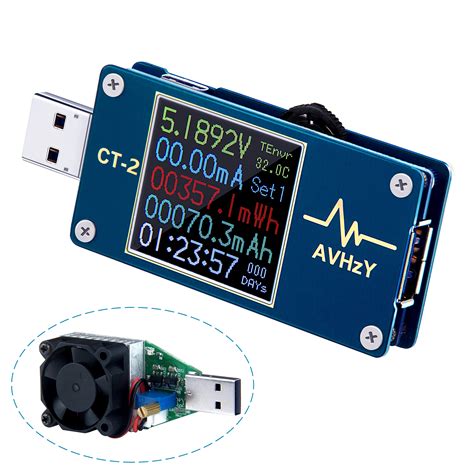 AVHzY USB Power Meter Tester USB Multimeter USB Load Current Tester ...