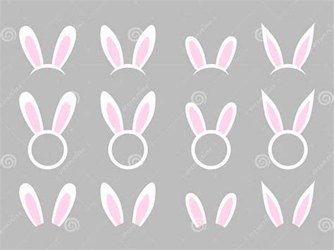 Bunny Ears Vector Collection Easter Bunny Headband Easter Bunny