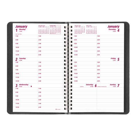 Essential Weekly Planner 2024 English Black Brownline Brownline Cda