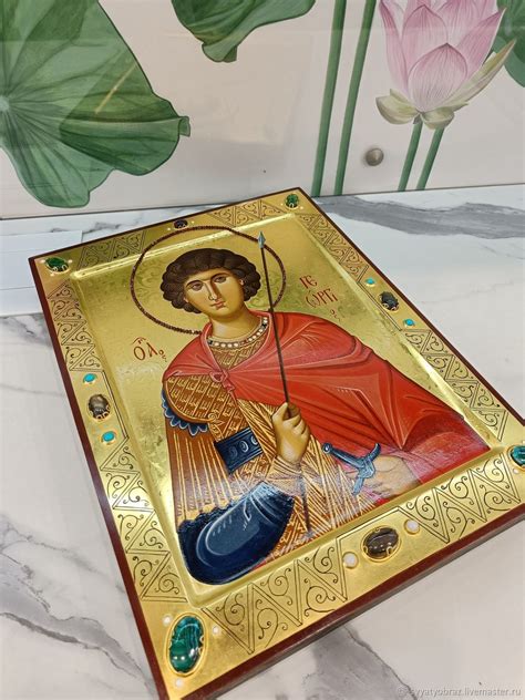 Икона Великомученик Георгий Победоносец в интернет-магазине Ярмарка ...