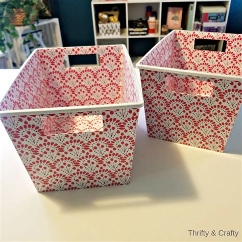 Diy Dollar Store Storage Container Makeover Thrifty Crafty