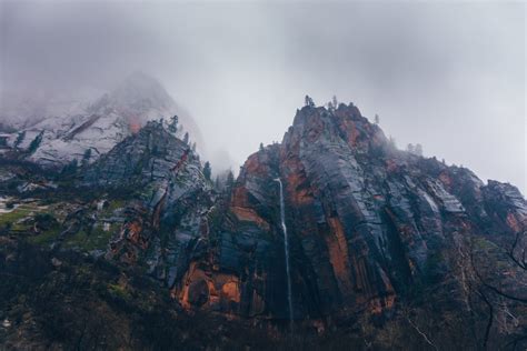 Free Images Landscape Tree Nature Rock Wilderness Cloud Fog