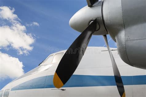 Airplane Turboprop Engine Stock Image Image Of Turbo