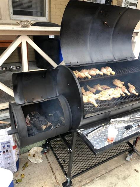 Single Barrel Smoker With Offset Firebox Grill Moss Grills