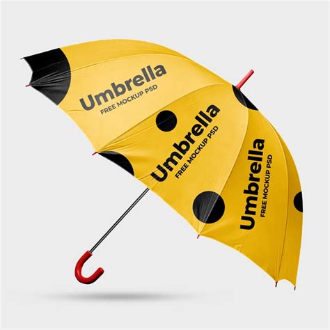 Free Realistic Umbrella Mockup PSD