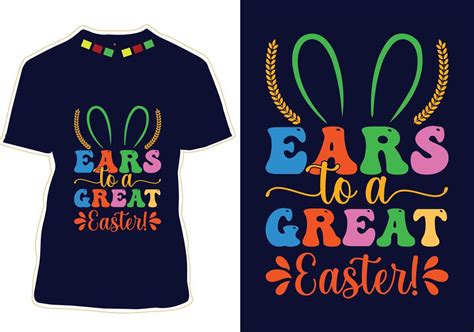 Happy Easter Day T Shirt Design 20539108 Vector Art At Vecteezy