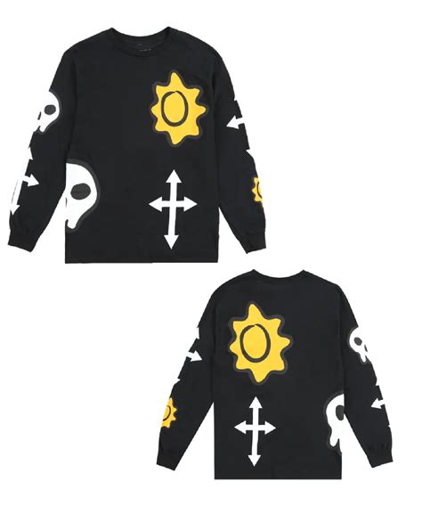 Glo Gang Worldwide Sun And Skulls Black Long Sleeve - Newest Fashion Trends