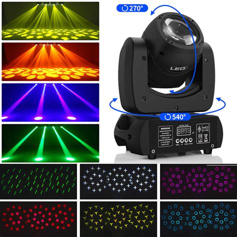 W Led Moving Head Stage Lighting Disco Dj Dmx Beam Rgbw Gobo Spot