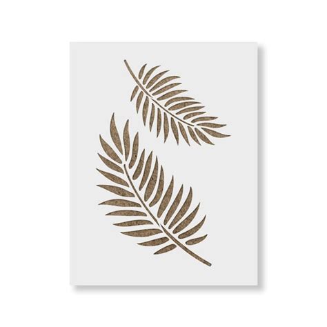 Palm Leaves Stencil