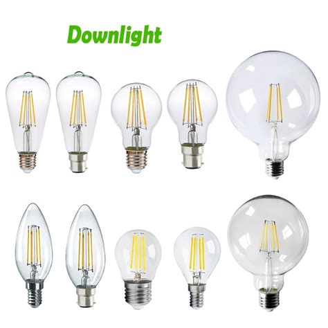 LED Gl Hbirne Retro Edison E27 E14 B22 Lampe AC220V Gl Hbirne C35 G45